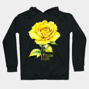 Yellow Day Rose Day Hoodie